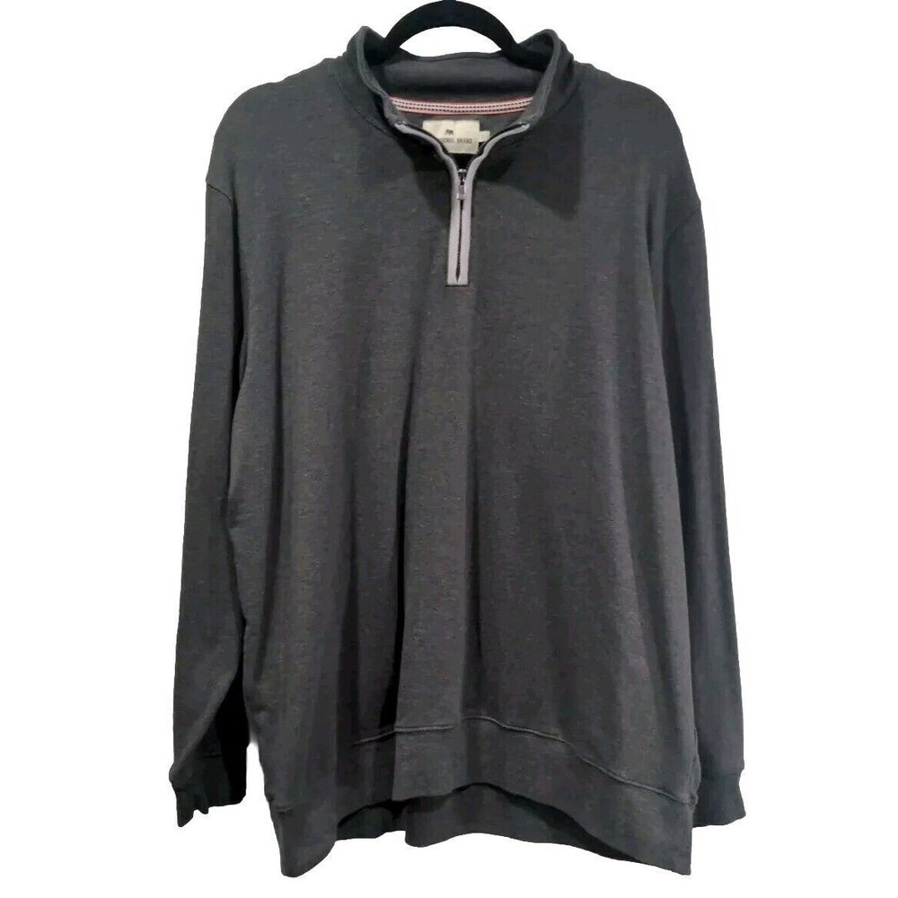 Normal Brand Mens Puremeso Weekend Quarter Zip Size XXL Gray Soft Casual Golf